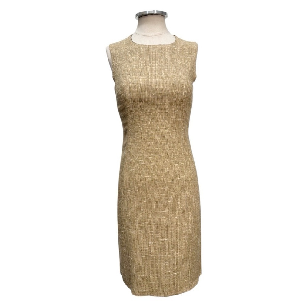 Dolce & Gabbana Natural Tweed Sleeveless Shift Dress Size EU 40 - Picture 2 of 12
